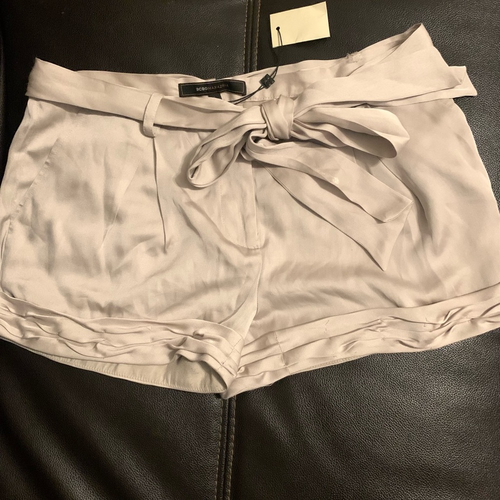 Silky Silver Shorts